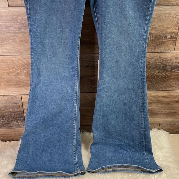 J Crew Full-Length Flare Leg 5 Button Stretch Jeans 30 Size 10 Blue - Picture 4 of 13